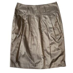 Banana Republic Olive Khaki Sateen Pencil Skirt
